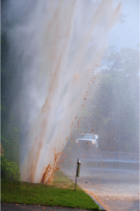 Major main water line break