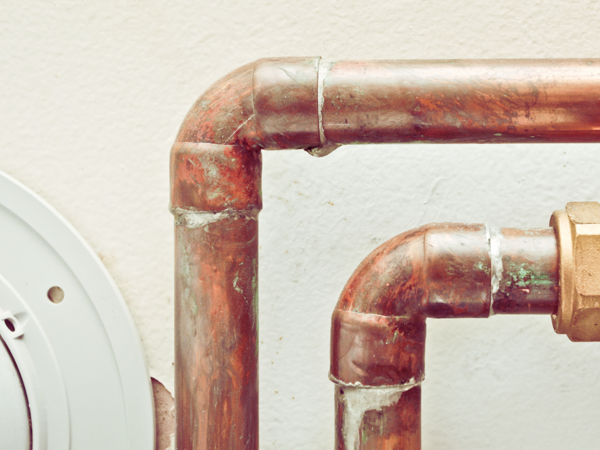 copper pipes in Bradenton, FL home